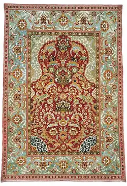 Niche prayer carpet. Turkey, 2nd half of the 16th century. Museum of Applied Arts, Vienna