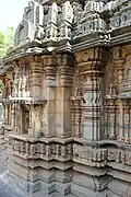 Outerwall decorative relief in the Siddheshvara temple at Haveri