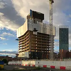 West Tower, Core up to level 16 of 44, July 2017