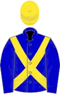 Blue, Yellow cross belts and cap