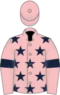 Pink, dark blue stars and armlets
