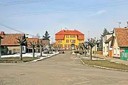 View towards the railway station