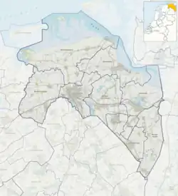 Topography map of Groningen