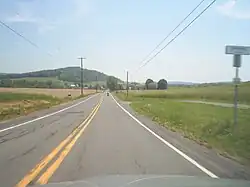 PA 850 entering Spring Township