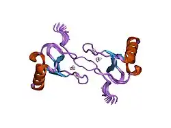 1hun: SOLUTION STRUCTURE OF THE CHEMOKINE HMIP-1BETA(SLASH)ACT-2 BY MULTI-DIMENSIONAL NMR: A NOVEL CHEMOKINE DIMER