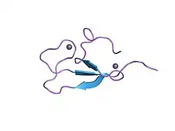 1kbe: Solution structure of the cysteine-rich C1 domain of Kinase Suppressor of Ras