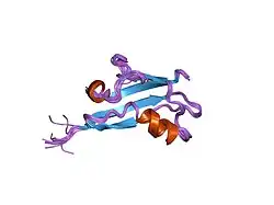 1rlf: STRUCTURE DETERMINATION OF THE RAS-BINDING DOMAIN OF THE RAL-SPECIFIC GUANINE NUCLEOTIDE EXCHANGE FACTOR RLF, NMR, 10 STRUCTURES