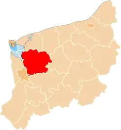 Location within the voivodeship
