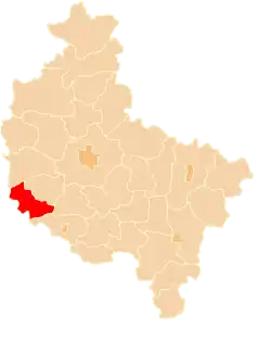 Location within the voivodeship