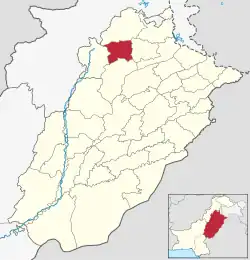 Location of Talagang District