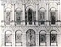 Palazzo facade drawn by Andrea Palladio, purchased in Italy by Inigo Jones. Burlington purchased it from the heirs of Jones' pupil John Webb and adapted it for the London house of General Wade. Note the Palladian window.