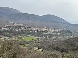 View of Marsico Nuovo from Maddalena’s mountains