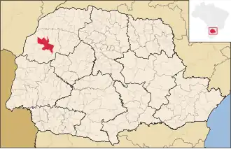Location of Umuarama
