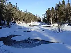 View from Parc de la rivière-du-Moulin, in Chicoutimi