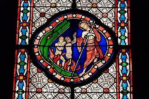 Christ rescuing sinners from hell