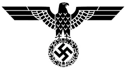 Parteiadler of the Nazi Party (1933–1945), with head looking to its left, variant