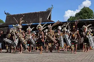 Dayak war dance from Kalimantan