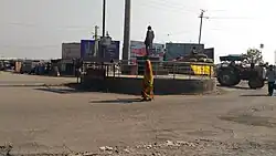 This statue near Mamlatdar office, Bus stand, Mahaveer colddrinks
