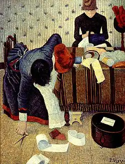 Paul Signac, Two Milliners in the Rue du Caire, 1885–1886