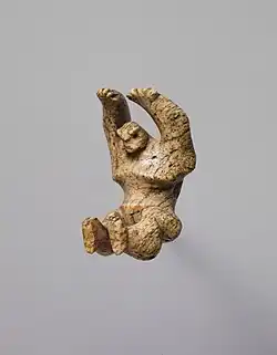 Hawaiian pendant; 18th–19th century; whalebone; height: 6 centimetres (2.4 in), width, 3.8 centimetres (1.5 in); Metropolitan Museum of Art (New York City)