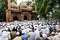 Worshippers offering namaz during Idu’l Fitr, 1434 AH (2012/2013CE)