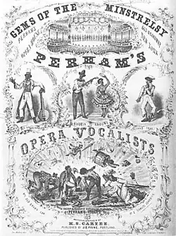 Playbill for Perham's Opera Vocalists, 1856