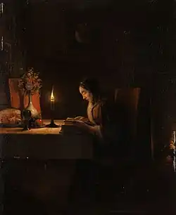 Reading by Candlelight