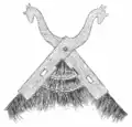 Drawing of a gable decoration 1901