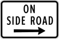 On side road (right)