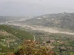 River Foinikas as seen from mount Panachaiko