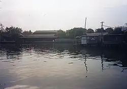 Phra Khanong Canal View from Wat Maha But famous in the legend of Mae Nak.