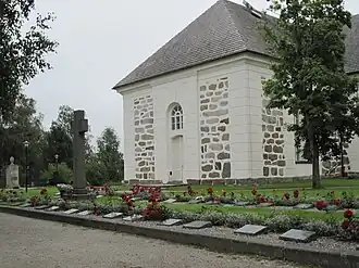 Military cemetery at Pedersöre church in Jakobstad, Finland