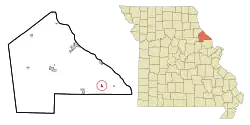 Location of Paynesville, Missouri