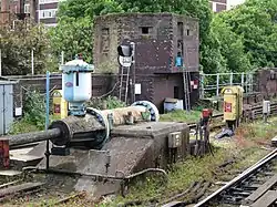 Pillbox at Putney Bridge in London, England