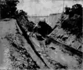 1928 rail duplication works at No. 5 Tunnel.