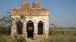 Ruins of Saint Nicholas' church in Pițigaia