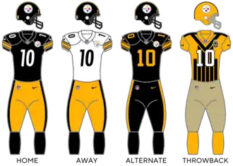 Pittsburgh Steelers uniforms