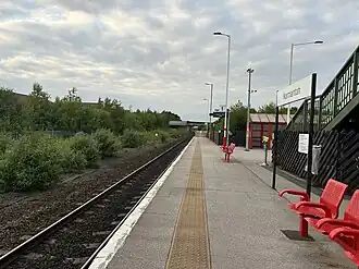Platform 1 at Normanton railway station