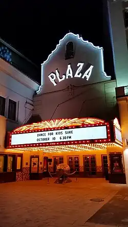 Plaza theater at night