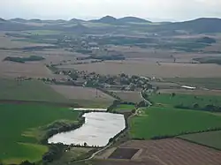 Lkáň seen from Hazmburk hill