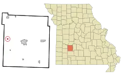 Location of Fair Play, Missouri