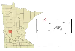 Location of Farwell, Minnesota