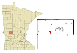 Location of Starbuck, Minnesota