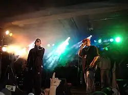 MOK (right) rapping with Bass Sultan Hengzt&nbsp;[de] (left) in 2006