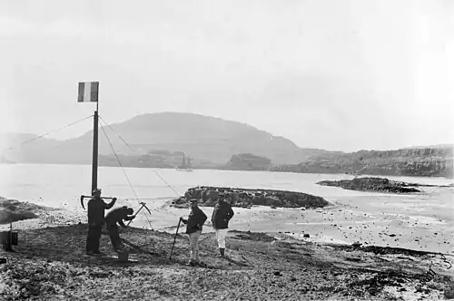 French sailors officially reasserting possession of the Islands on 8 January 1893