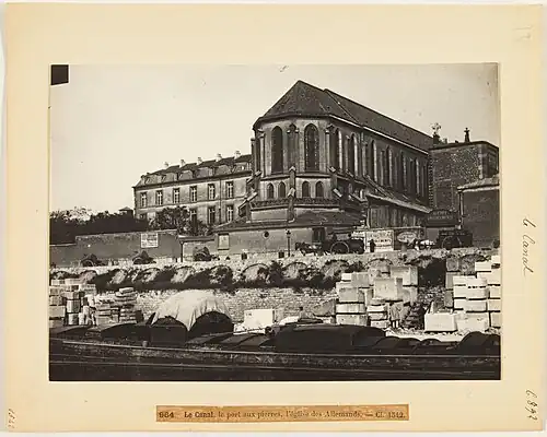 The "German Church" in about 1900, seen from the canal
