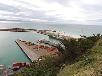 Port of Napier as seen from Bluff Hill