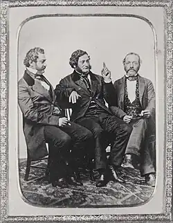 Portrait of Pablo de la Guerra, Salvador Vallejo and Andrés Pico