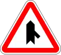 Merging traffic on right