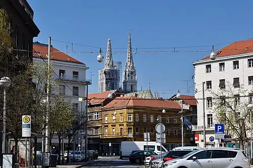 The cathedral without its south Tower Bell in the morning of March 22, 2020.